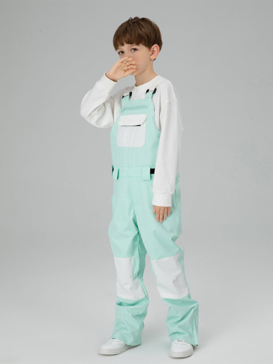 Yeefine Boys Colorblock Ski Overall Bib Pants