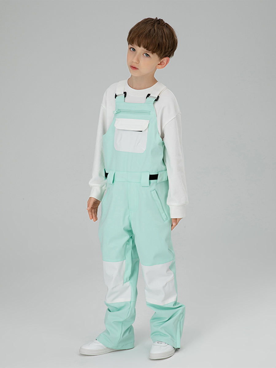 Yeefine Boys Colorblock Ski Overall Bib Pants