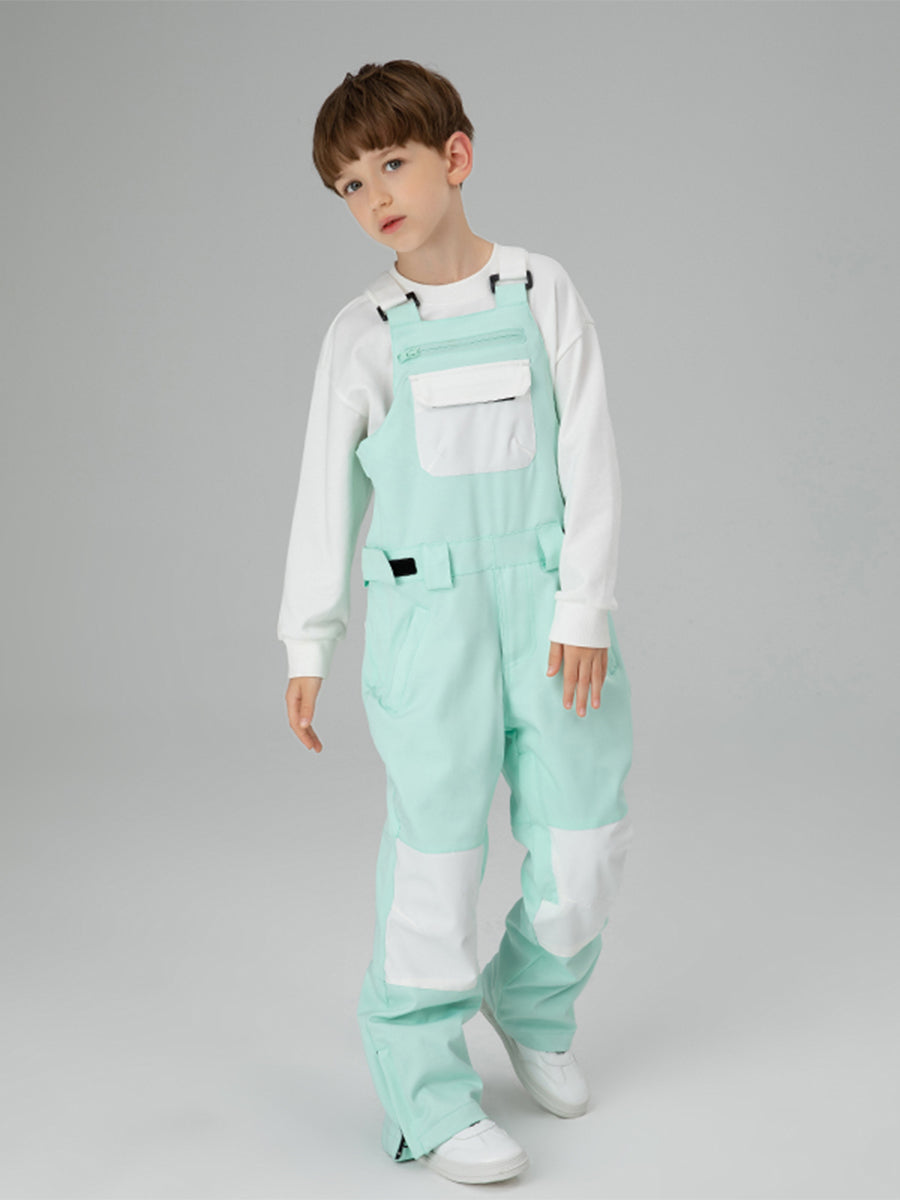 Yeefine Boys Colorblock Ski Overall Bib Pants