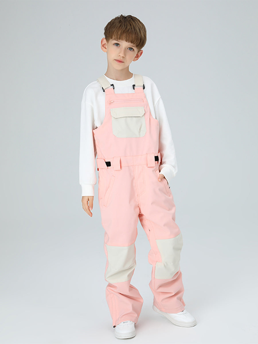 Yeefine Boys Colorblock Ski Overall Bib Pants