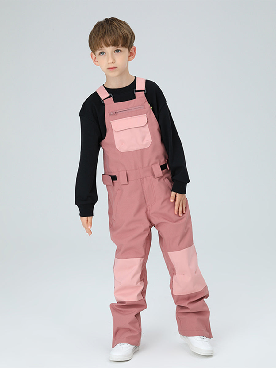 Yeefine Boys Colorblock Ski Overall Bib Pants