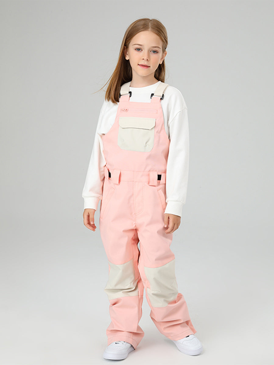 Yeefine Girls Colorblock Ski Overall Bib Pants