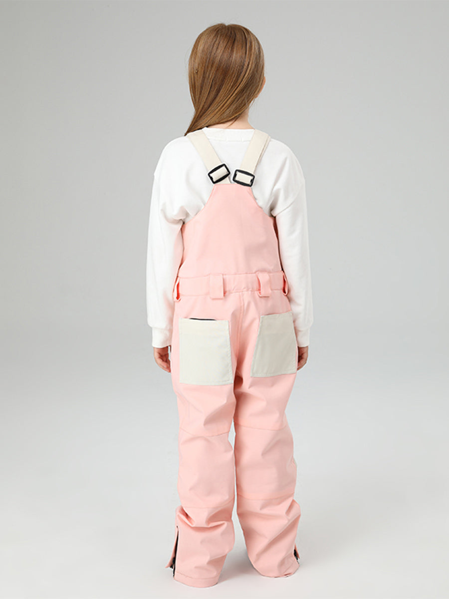 Yeefine Girls Colorblock Ski Overall Bib Pants