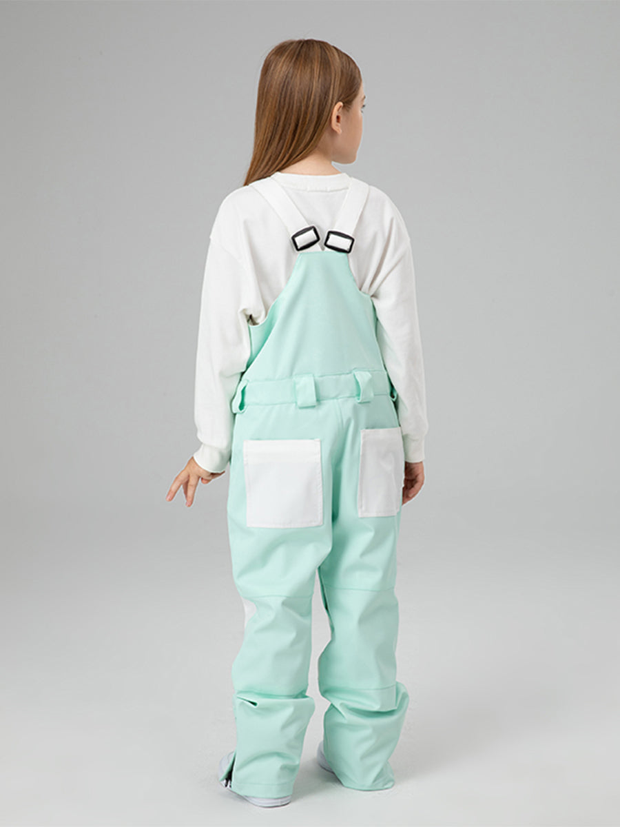 Yeefine Girls Colorblock Ski Overall Bib Pants