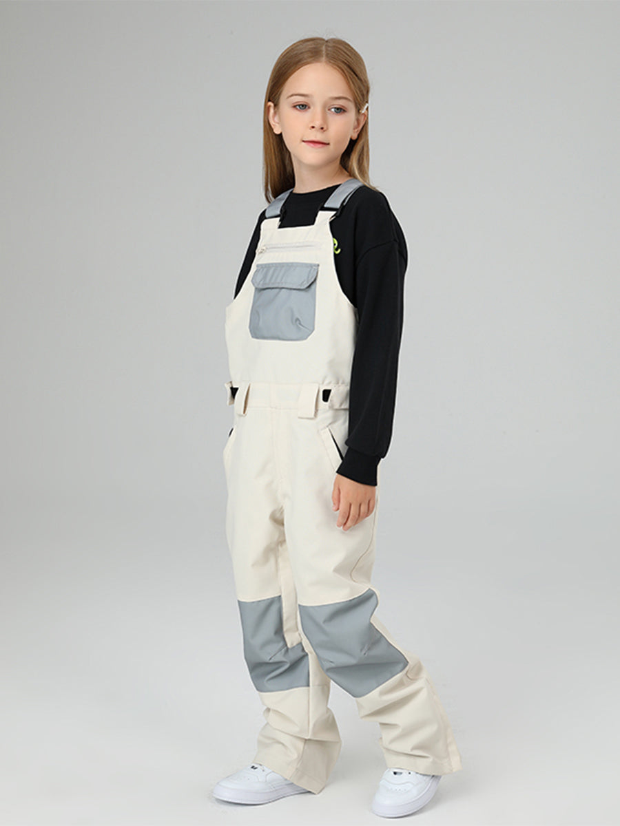 Yeefine Girls Colorblock Ski Overall Bib Pants