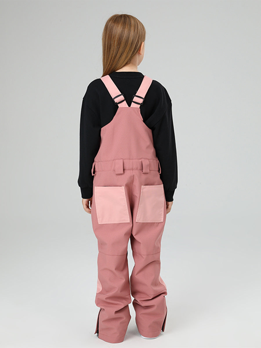 Yeefine Girls Colorblock Ski Overall Bib Pants