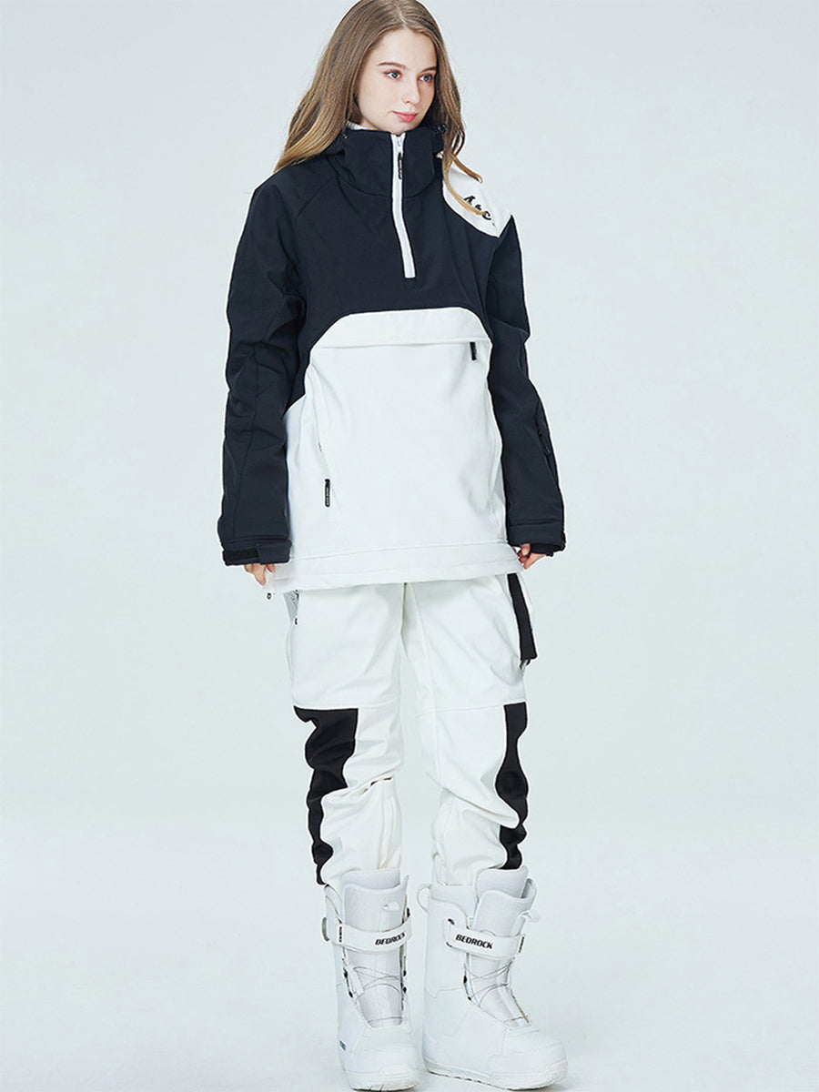 Women Insulated Anorak Jacket & Cargo Joggers Ski Suit