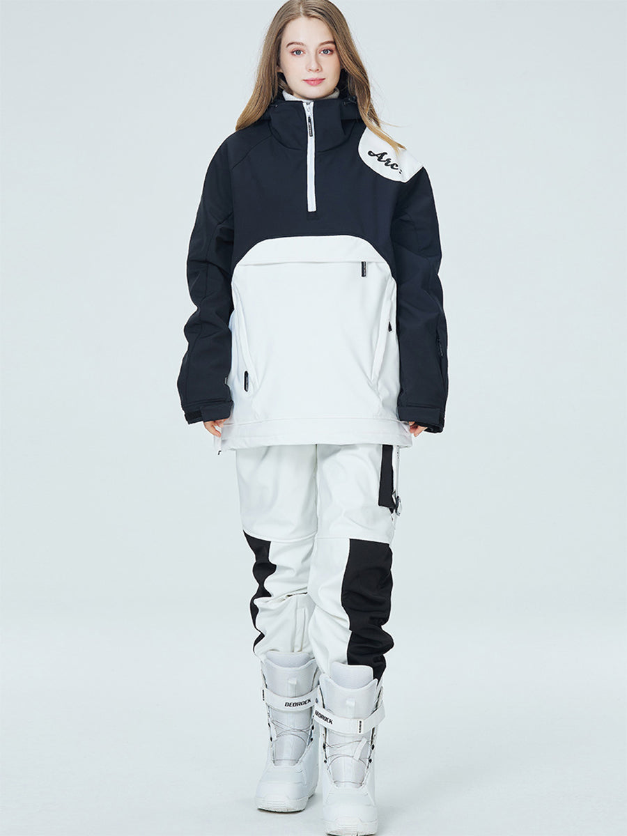 Women Insulated Anorak Jacket & Cargo Joggers Ski Suit