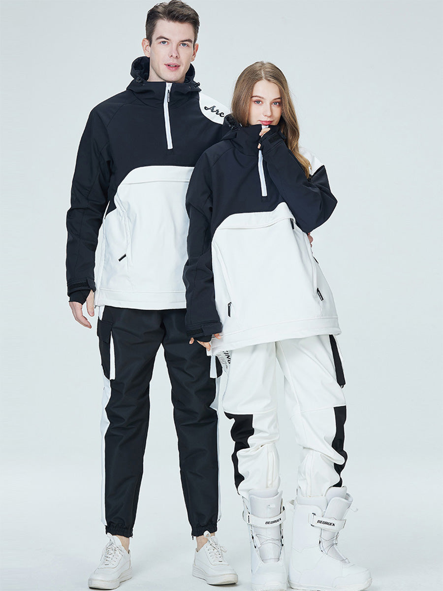 Women Insulated Anorak Jacket & Cargo Joggers Ski Suit