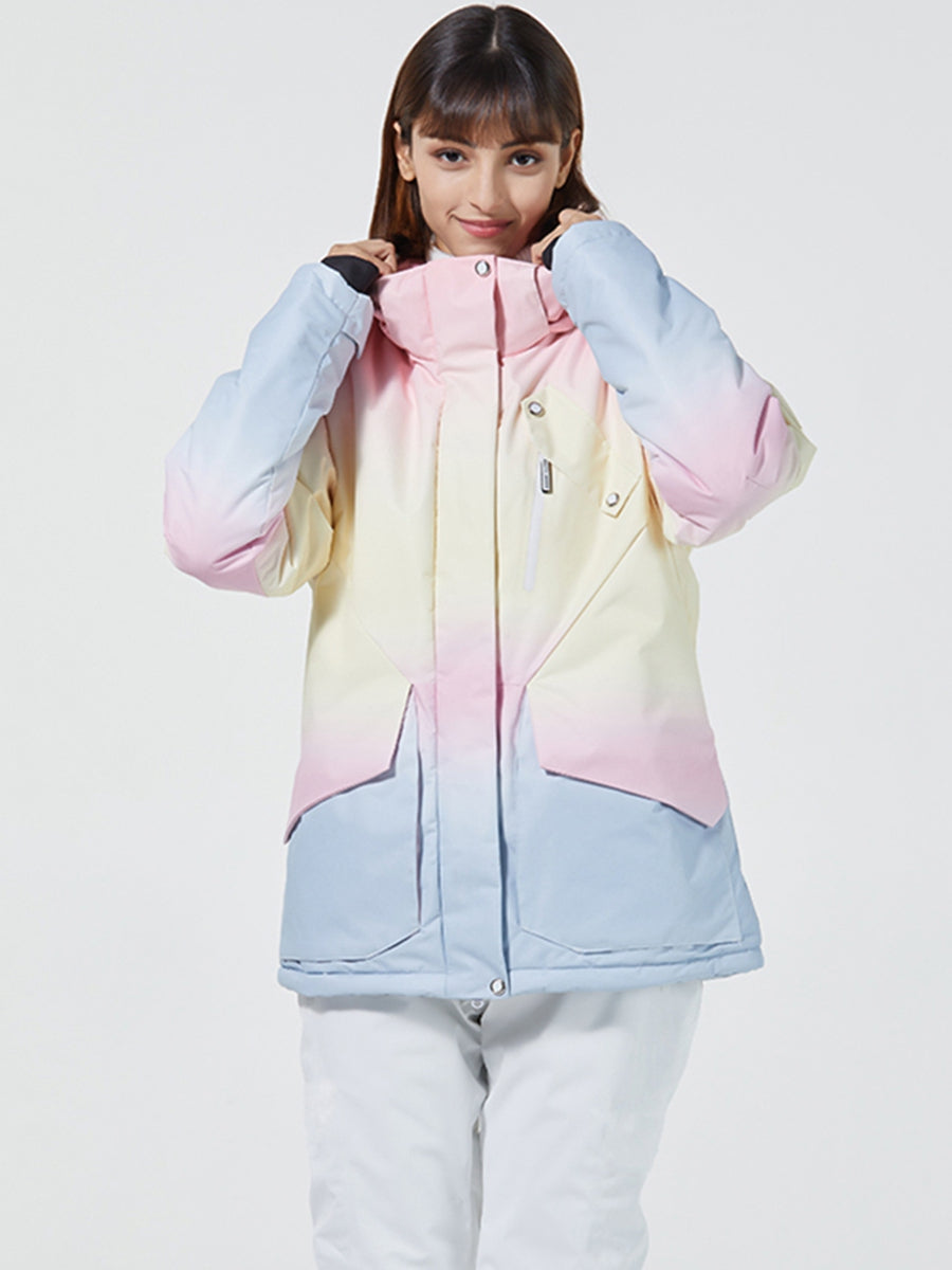 Ombre best sale ski jacket