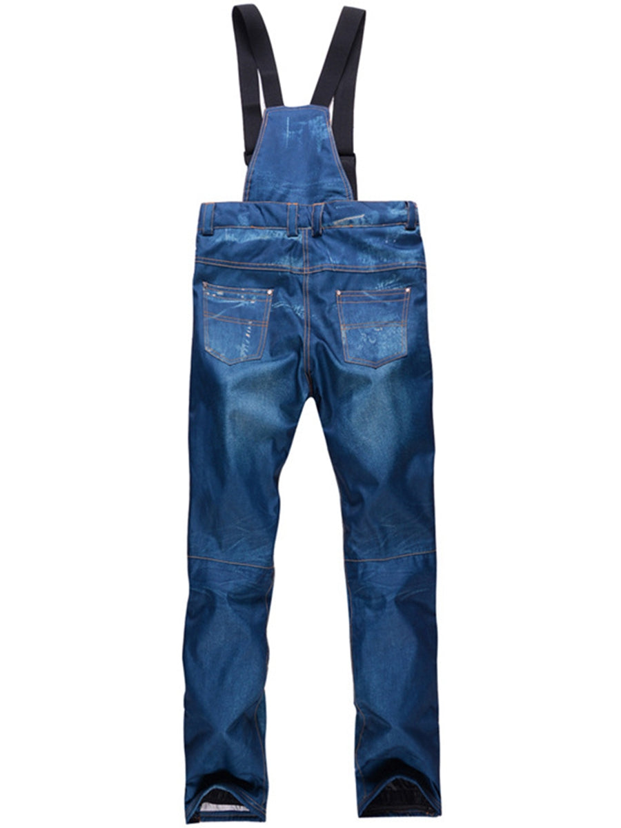 Denim on sale ski pants