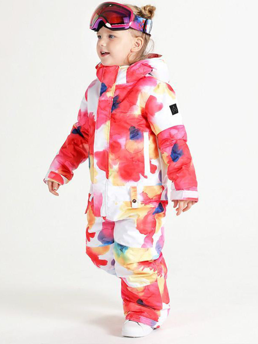 Colorful ski suit hot sale