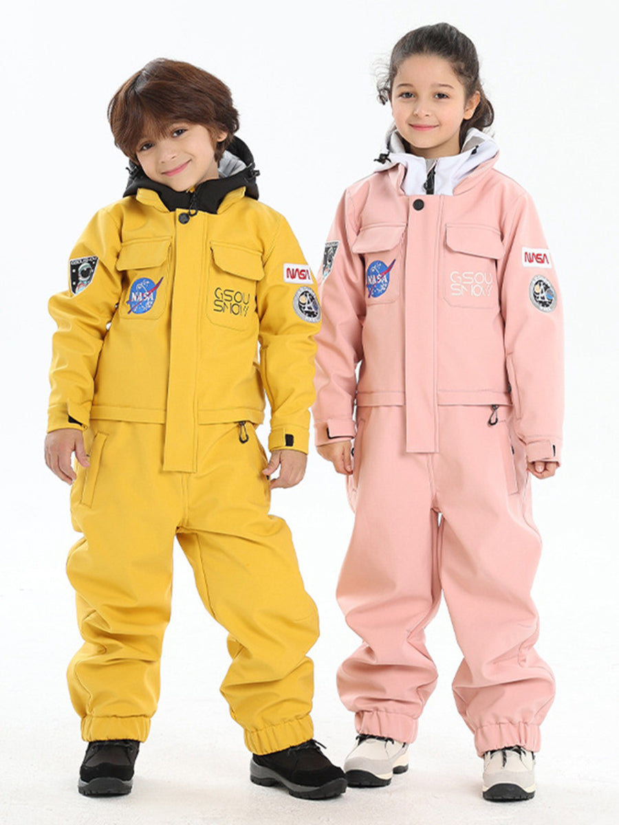 Yeefine Kids One Piece Insulated Ski Snowsuits