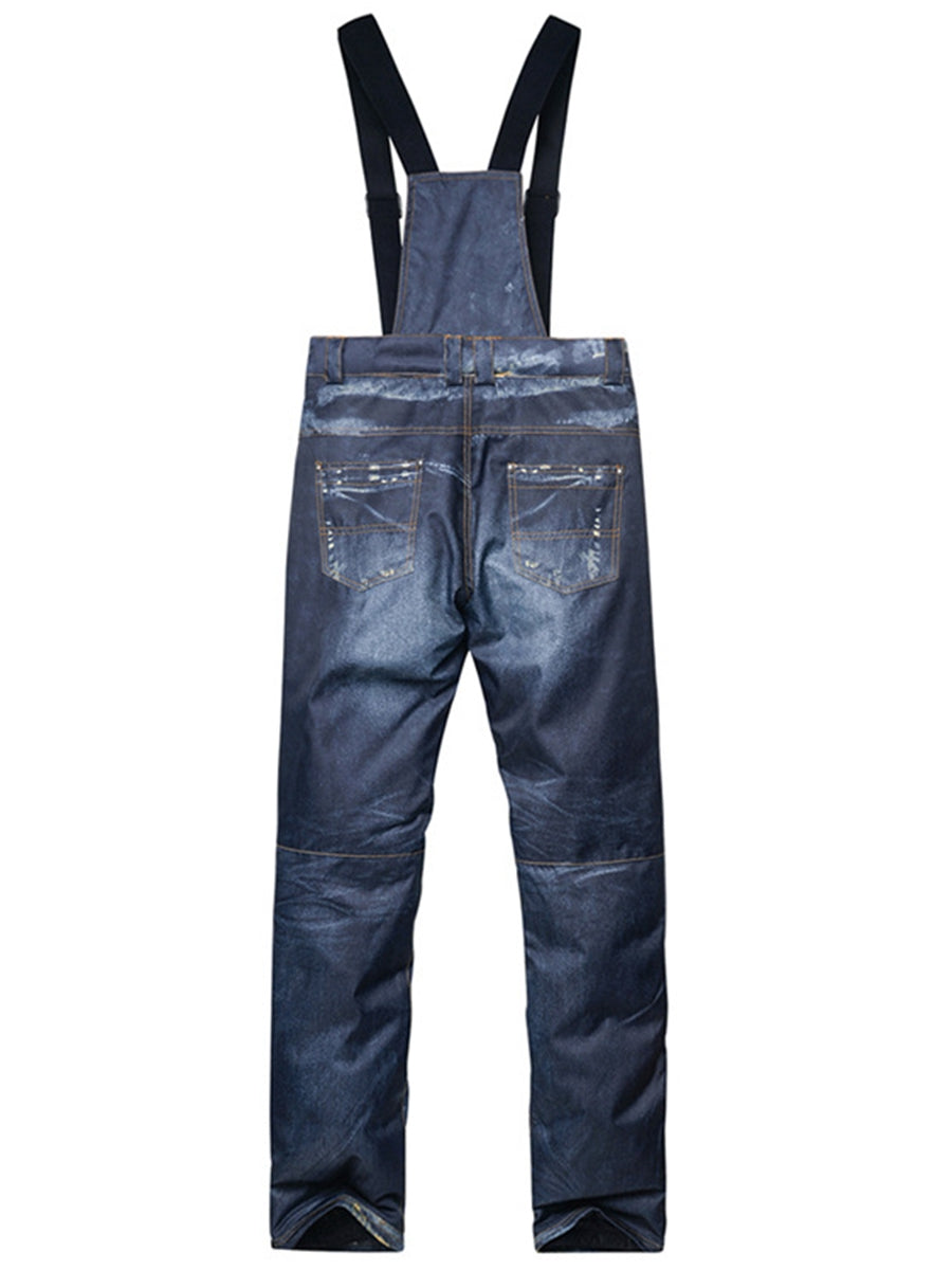 Denim ski pants womens best sale