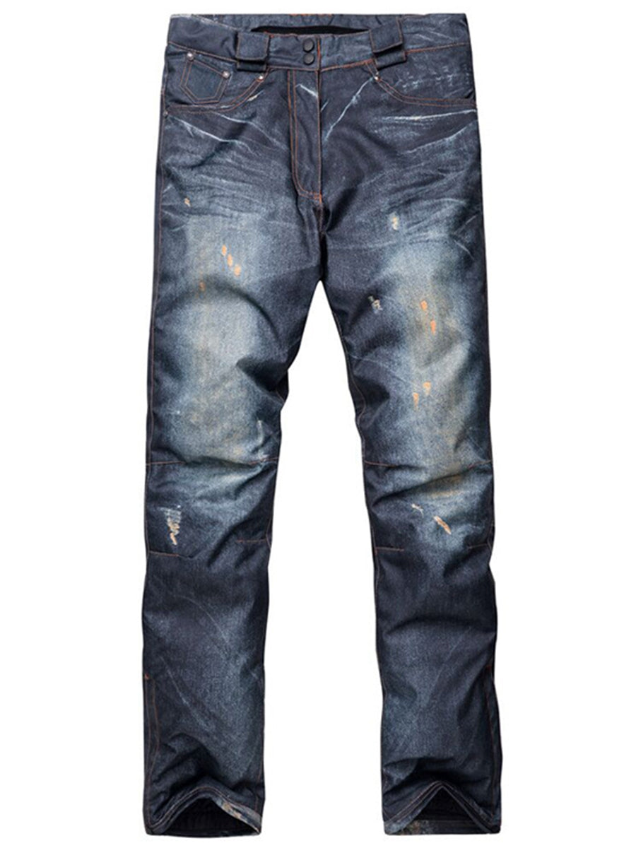 Denim ski pants on sale womens