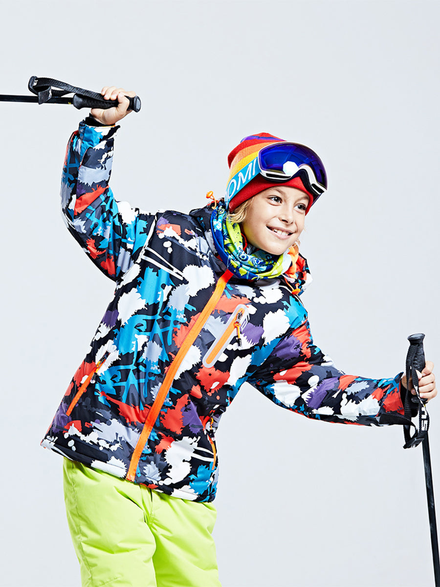 Yeefine Boys Waterproof Windproof Snowboard Ski Jacket