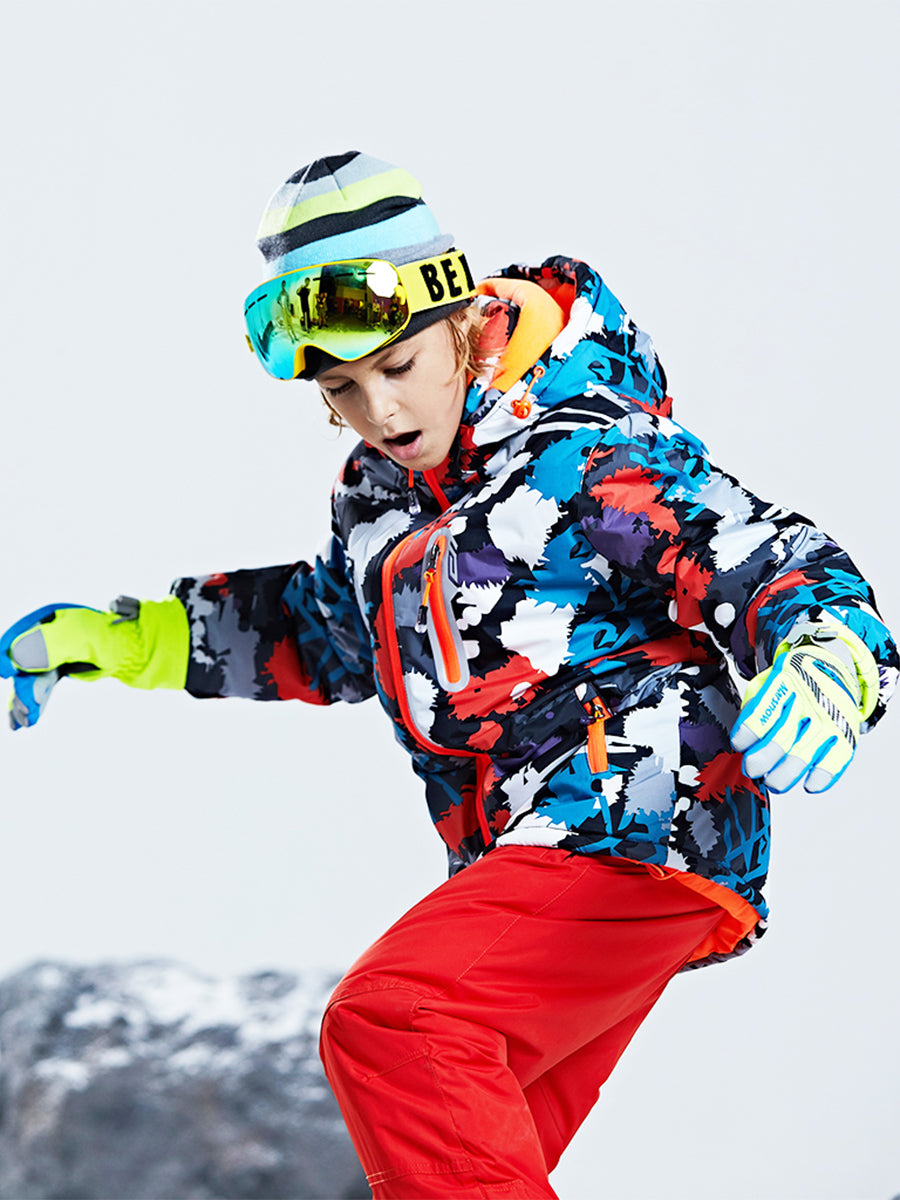 Yeefine Boys Waterproof Windproof Snowboard Ski Jacket