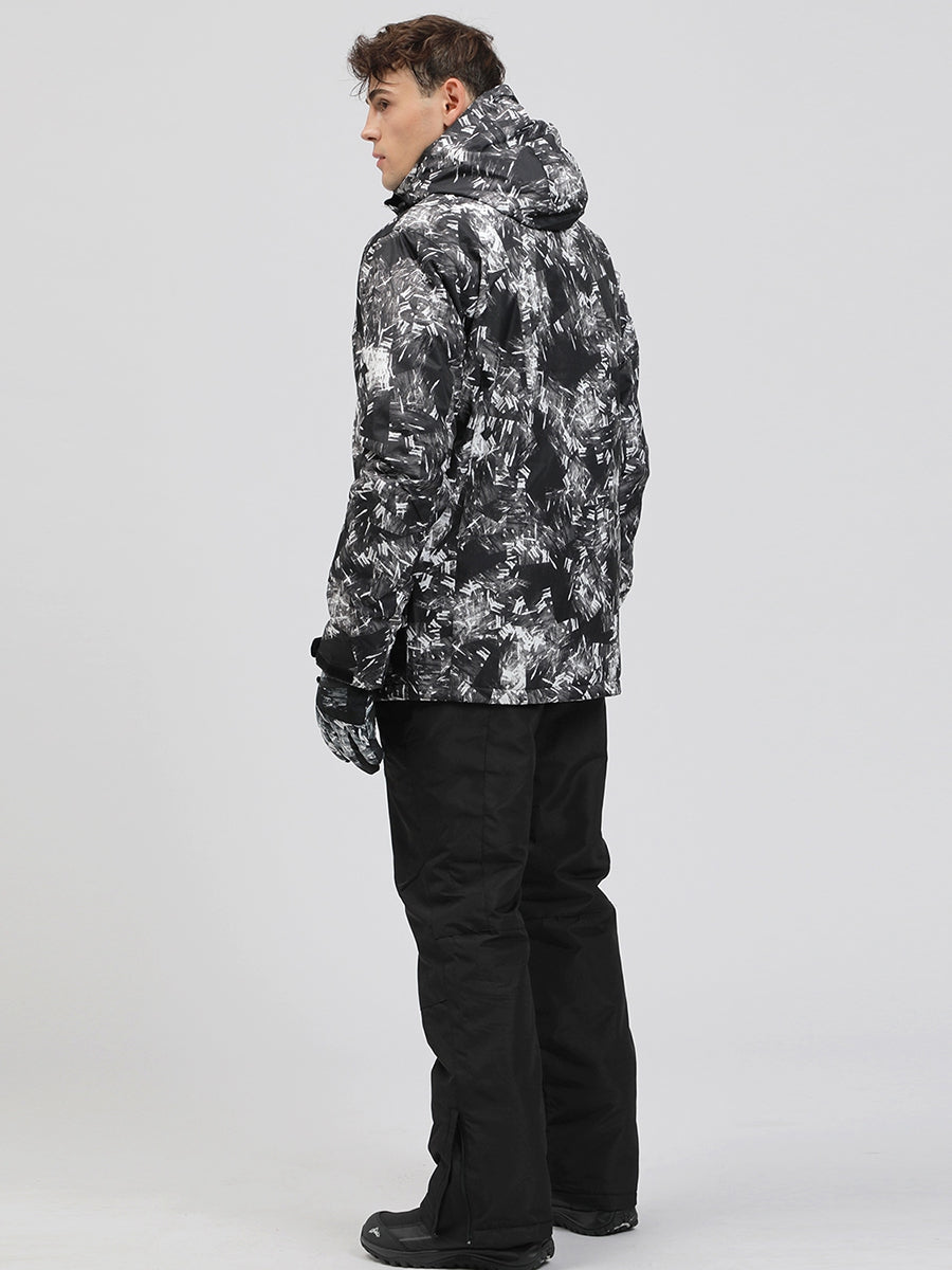 Yeefine Breathable Men Snowboard Ski Insulated Jacket & Bib Pants