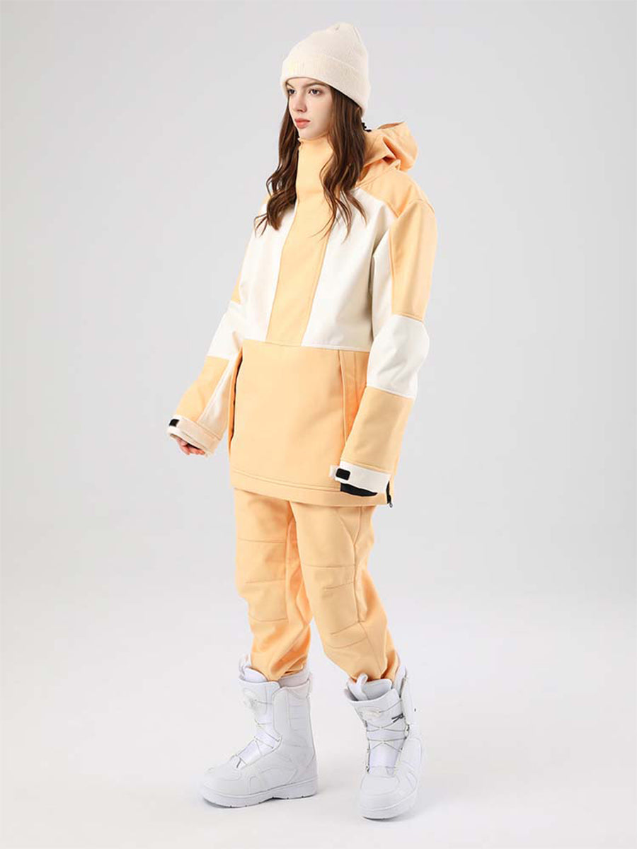 Women Hooded Ski Jacket & Jogger Pants Set