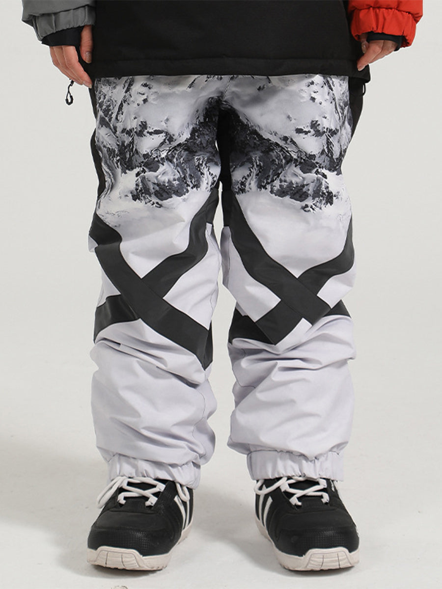 Yeefine Reflective Stripe Unisex Snowboard Ski Cargo Jogger