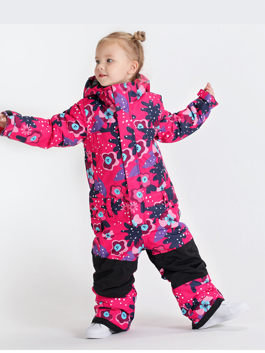 Yeefine Girls One Piece Waterproof Windproof Ski Snowboard Suit