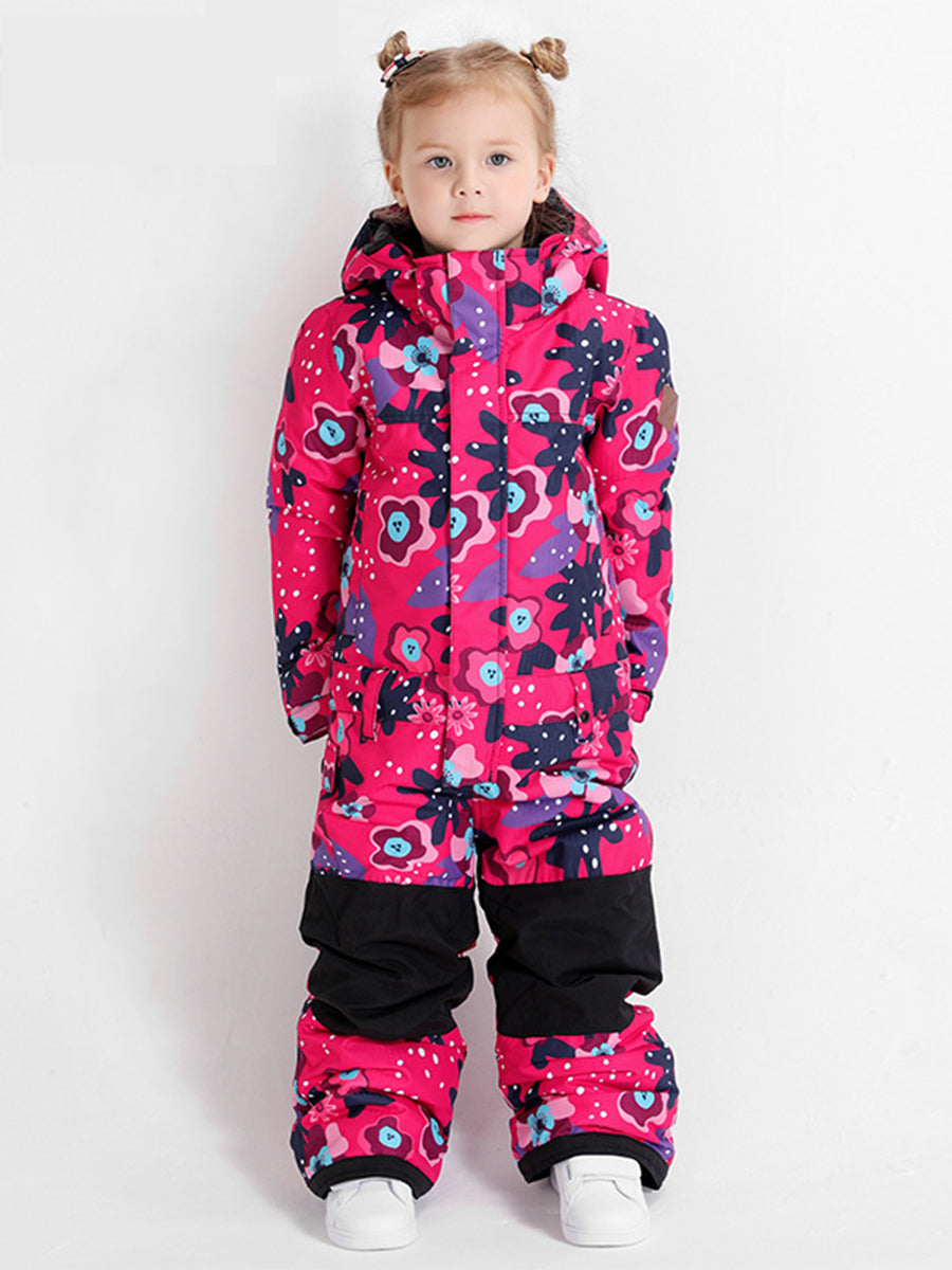 Yeefine Girls One Piece Waterproof Windproof Ski Snowboard Suit