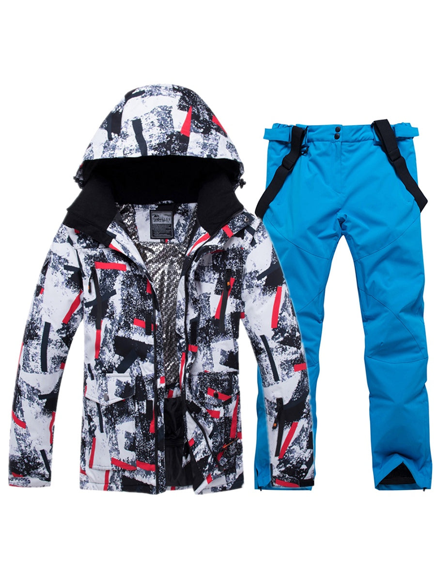 Yeefine Men's Outdoor Windproof Ski Suit