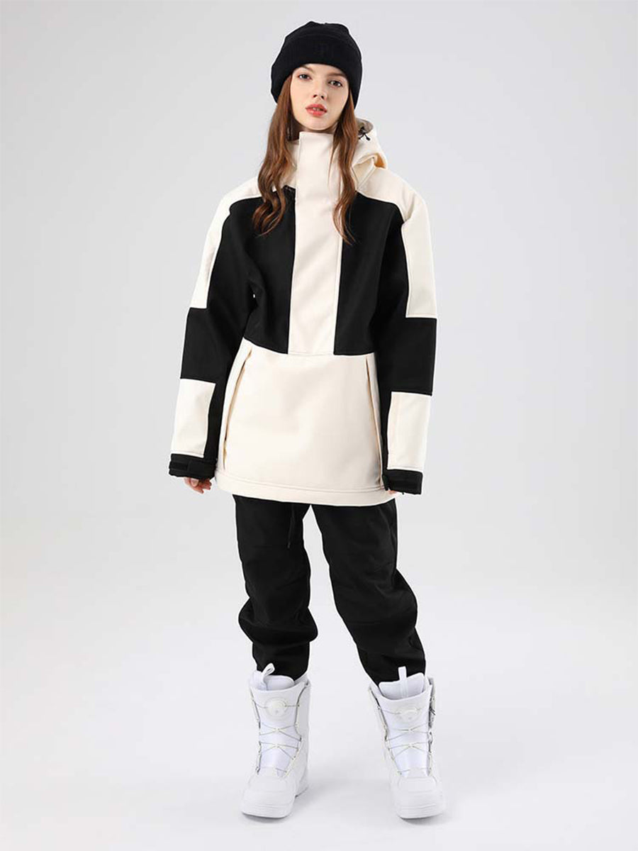 Women Hooded Ski Jacket & Jogger Pants Set