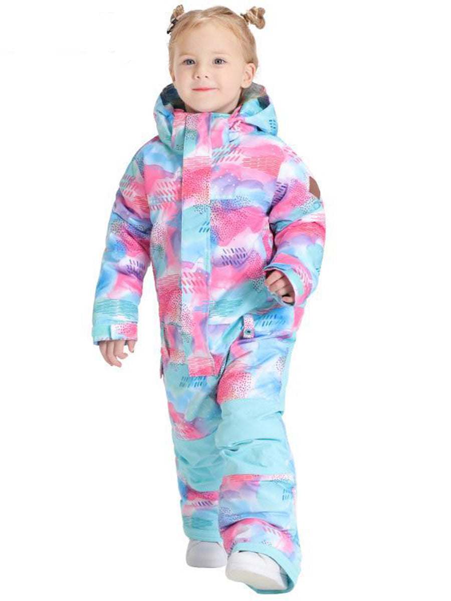 Yeefine Girls One Piece Waterproof Windproof Ski Snowboard Suit